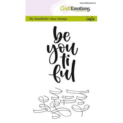 CraftEmotions Clear Stamp - Be you ti ful